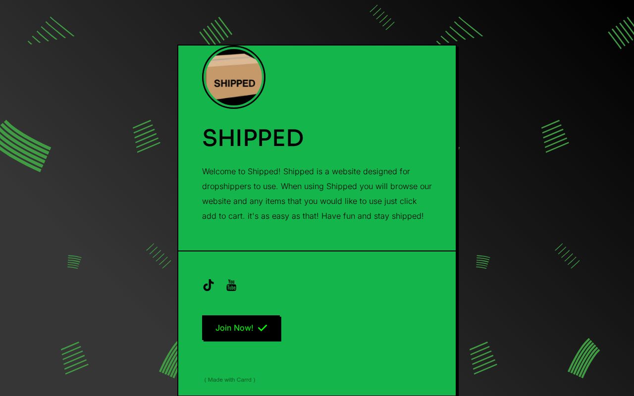 Carrd profile picture for @shipped